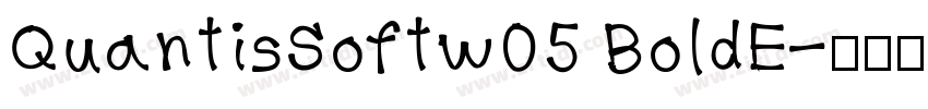 QuantisSoftw05 BoldE字体转换